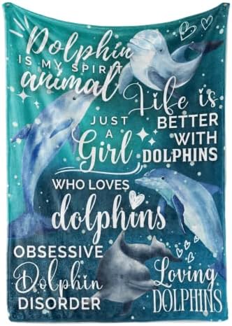 Подаръци с делфини за жени, Просто едно Момиче, което обича делфините, Каре за любителите на Делфини за рожден Ден/Коледа,
