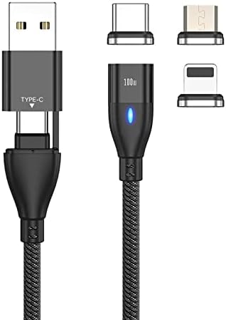 Кабел BoxWave е Съвместим с Yezz Art 1 (кабел от BoxWave) - Кабел за зареждане MagnetoSnap PD AllCharge (100 W), кабел