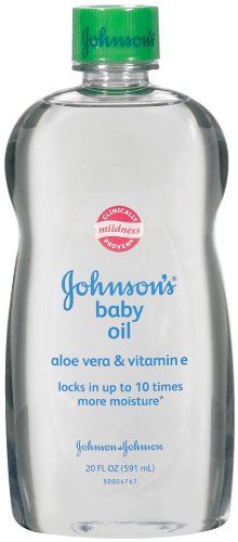 Бебешко олио Johnson ' s с алое Вера и витамин E, 20 унции (опаковка от 2 броя)