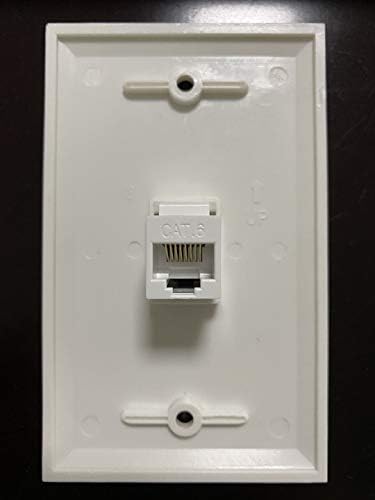 IBL-1 порт Cat6 Keystone Ethernet женски женски фаянс плоча бял