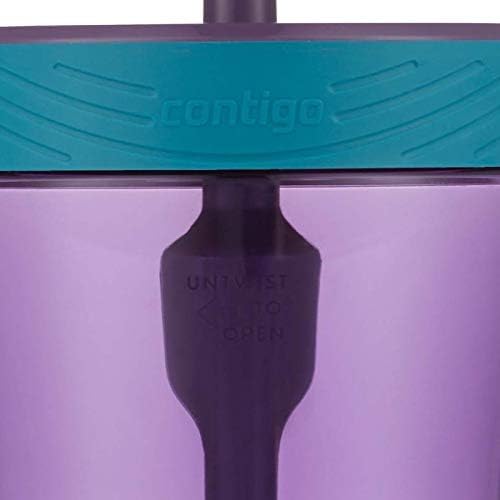 Непроливающийся чаша Contigo Kids обем 14 грама с соломинкой и пластмаса, не съдържа BPA, подходящ за повечето подстаканников