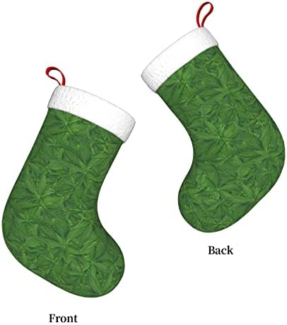 Yuyuy Модел От Листата На Плевелите Коледен Отглеждане Празнична Украса Камина Окачен На Стелката 18 Инча(А)А) Чорапи