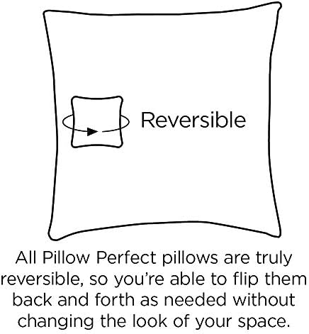 Възглавница Perfect 498522 New Гео Хвърли Pillows за улица/на помещение, на 18,5 х 18,5, Червена, 2 опаковки