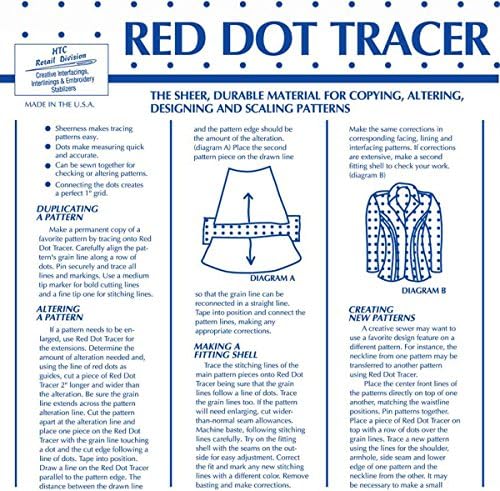 Материал за проследяване на Superpunch, Red Dot Tracer HTC3210-1 ширина 46 см, Нетканая хартия за чертане с предварително