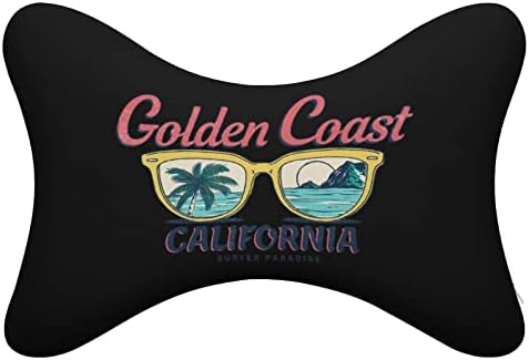Реколта Автомобилната въздушна Възглавница за шията Golden Coast California, 2 бр, Дишаща Възглавница За главата с останалите,