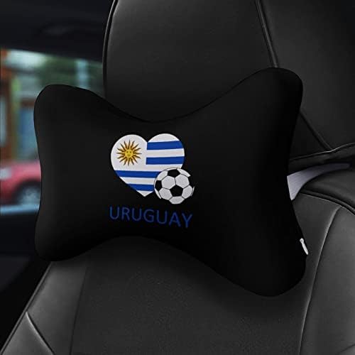 Love Uruguay Футболна Автомобилната въздушна Възглавница За врата 2 БР Дишаща Възглавница За главата с останалите Универсална