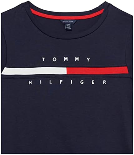 Рокля-риза с Флага за момичета Tommy Hilfiger е Един Размер, С Къс ръкав, от Парчета