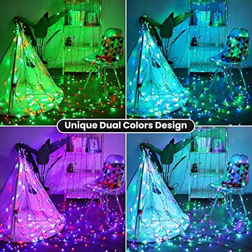 Toodour Christmas Lights RGB String Светлини - 131ft 350 Led 16 цвята, Променящия Коледни светлини с дистанционно управление