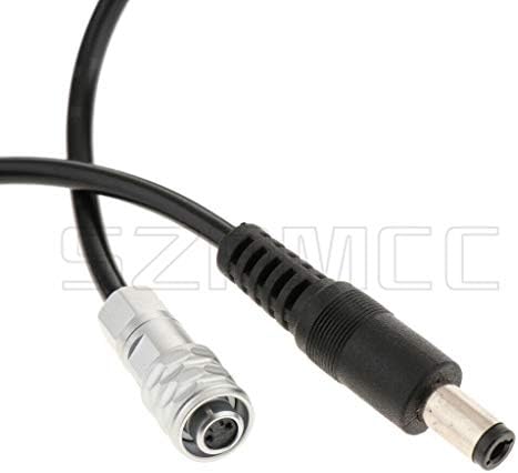 SZRMCC DC5.5x2.5 до BMPCC 4 ДО/от 6 ДО Мощност Спирален кабел Weipu SF610 2-Пинов 12v Мощност Кабел за Blackmagic Pocket Cinema 4 Към Камерата (Спирален кабел, директен DC2.5 мм)