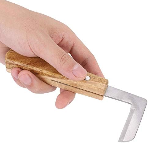 Комплект Ножове за Копита Pokerty Horse, с Ергономичен дизайн, Нож Копита с Прав Нож, Инструмент за Изрязване на Лявата/Дясната Ръка на Едър Рогат добитък