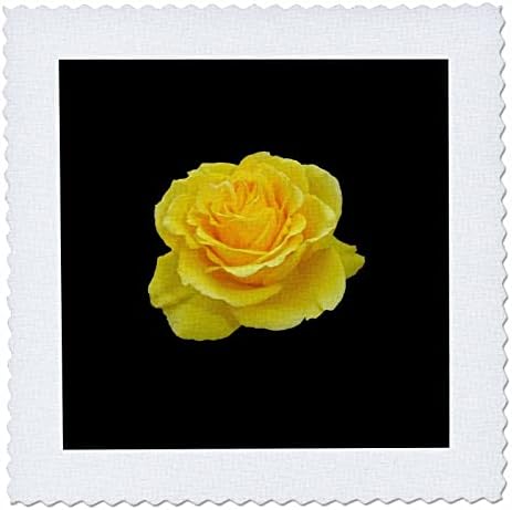 Триизмерно изображение на красиви жълти рози във формата на изолирани векторни рисунки - квадратчета одеяла (qs_356885_6)