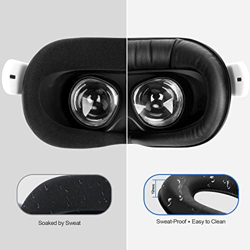 Тампон за лице SUPERUS и уплътнението за очила, Съвместими с аксесоари Oculus / Meta Quest 2, повишаване на