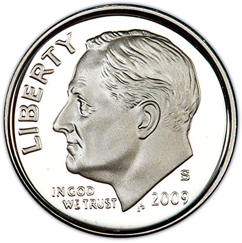 Монетен двор на САЩ на 2009 г. с плакированным покритие Roosevelt Dime Choice Без лечение