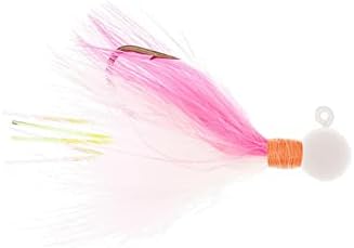 Екипировка за риболов на една кука Danielson Steelhead, 1/4 унция, Розово / Бяло