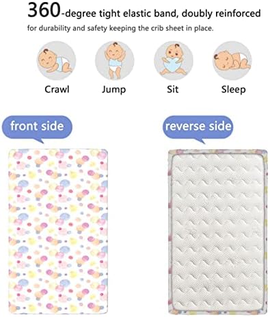 Кухненски Кърпи за яслите в пластична теми Портативни мини-Чаршафи за легла от Ултра Мек материал -Чаршаф за матрак на