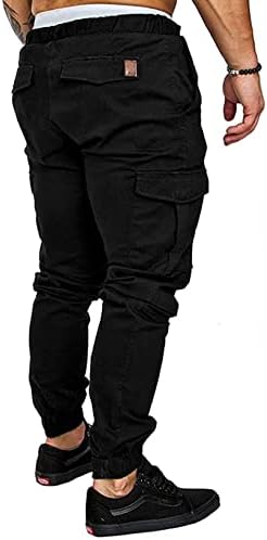 JMIERR / Мъжки Модерни Панталони-карго - Ежедневни Памучни Зауженные Спортни Джоггеры с 6 джобове от Еластична