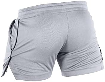 WENKOMG1 бързо съхнещи Спортни къси Панталони за Мъже, Леки Шорти С Дишащи Еластична гумена лента За кръста, Топене на