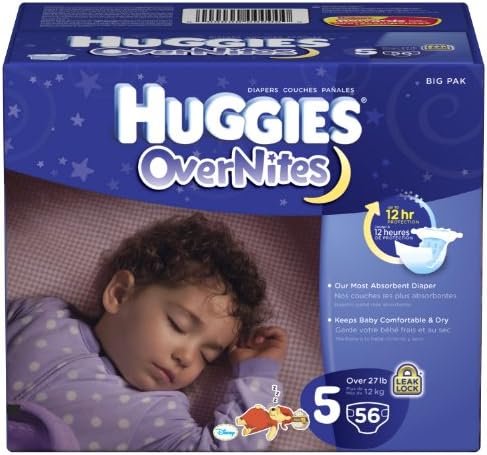 Детски Памперси за през нощта, Размер 6, 15 карата, Huggies Overnites