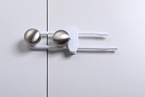 Брави за плъзгащи се шкафове Dreambaby - Ключалки за шкафове, защитени от деца - За кухненски химикалки и писалки за съхранение