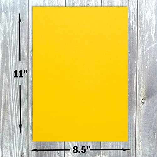 Цветна хартия за албуми от картон Hamilco 8,5 x 11под формата на Глухарче, Жълт на Цвят, хартия за картички 50 бр.