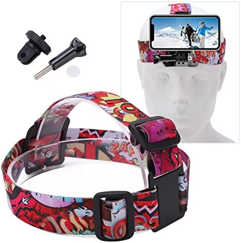 Закрепване за главата на камерата GOWENIC, Каишка за слушалки за екшън-камера, 2 в 1, с Каишка за носене на главата, Аксесоар