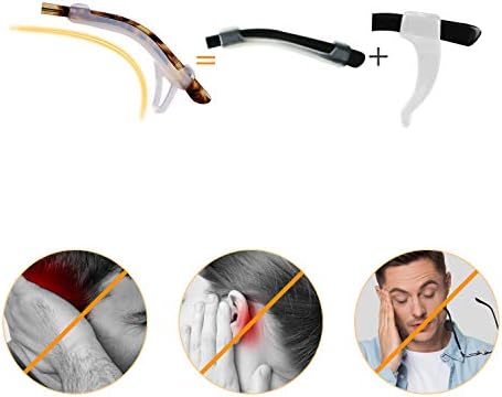 Ушна възглавница за очила SMARTTOP-Мини Ушни дръжки За очила-Мек Силикон за употреба за Ушни Куки за Мъже, Жени, Деца, спорт,