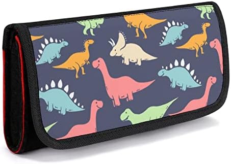 Очарователна Чанта за Носене на Динозаврите Любов за Ключа, Защитна Чанта За Съхранение с Офиси Игрални карти