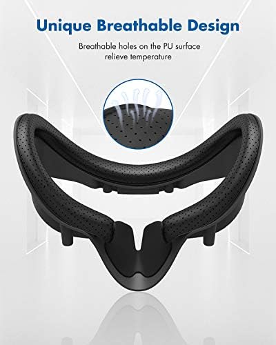 Скоба за интерфейс за лице KIWI design VR с подплата за носа със защита от течове, 2 броя, тампон за лице от Изкуствена