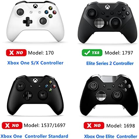 6 Стика със сменяеми с джойстик, 4 сменяеми подрулевика и 2 геймпада Dpad за Xbox One Elite Controller Series 2 (Sliver)