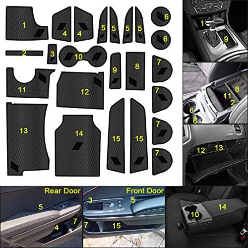 REMOCH Подходящ за аксесоари Dodge Charger 2015-2023, части за поставки за чаши след Тампон върху скоростния Централната конзола,