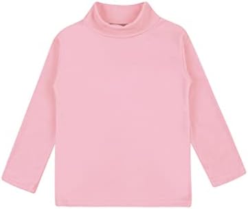 TTAO/Детско топлинна бельо, Блузи, тениски с дълъг ръкав, Есенно-Зимна Топла Тениска, Тениски, Розов Тип Б,