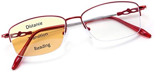 Karsaer Прогресивно Многофокусные Ридеры Очила за четене със Синя Светлина В Титанов Рамки