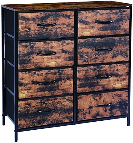 Скрин Kamiler с 8 чекмеджета, 4-те Нива Широк шкаф, Висок органайзер за съхранение на вещите във формата на