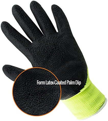 Работни ръкавици с латексово покритие за по-Добро Захващане BGF От експандиран полиестер, 4 Чифта в опаковка