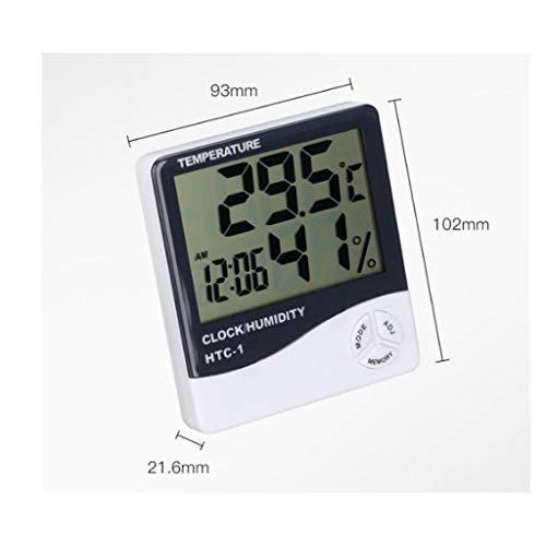 SXNBH Термометър, Влагомер за Цифрово Измерване на Температура И Влажност Влагомер за Помещения Термометър Часовник Календар