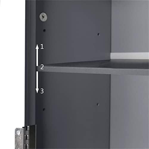 стенен шкаф за баня n/a с двойни врати от сивото МДФ, Лесно за инсталиране Стенен шкаф за съхранение (Цвят: A, размер: