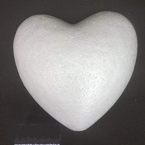 ZHONGJIUYUAN Големи фигури от стиропор с форма на сърце, 1 бр. Форми от стиропор за бродерия - 65 см / 25,6 инча