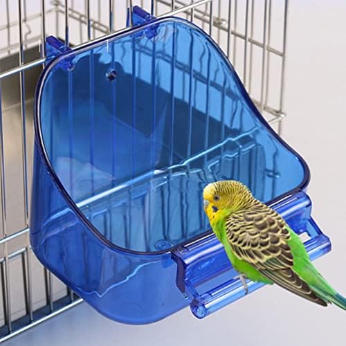 Ipetboom Птичья Клетка Птичья Клетка Подвесная Баня за Птици Кутия за Къпане на Птиците Чаши за Хранене на птици за Малки