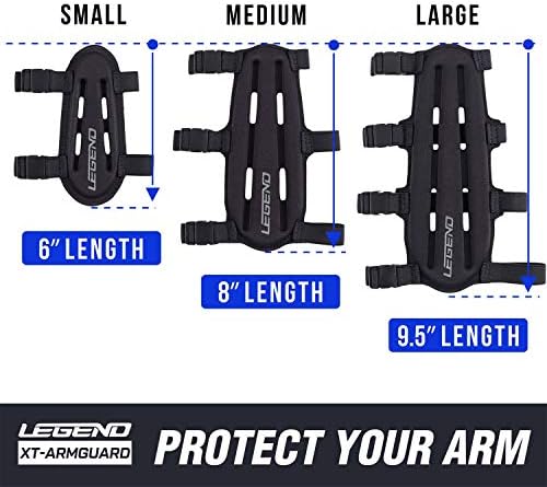 Защита за ръцете LEGEND Armguard XT за стрелба с лък - Защита на предмишницата с пълно покритие - Окачена конструкция от термоформованной