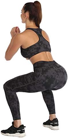 основите на йога жени гамаши, с джобове, с Висока Талия тренировка джогинг панталони компресия печат