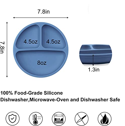Детска Издънка с Лъжица-вилица за самостоятелно хранене - Комплект посуда за новородени, които не съдържат BPA, за Самостоятелно