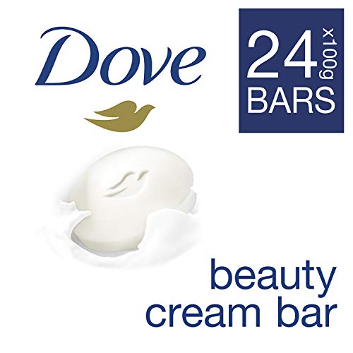 Бяло сапун Dove Beauty Cream Bar, 4 барове - 3,52 грама / 100 грама в опаковка от 6 броя (общо 24 на барове)