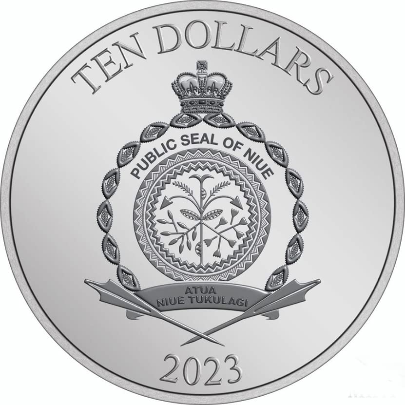 2023 C Мики 1 унция сребърна монета proof $2 Продавачът Proof