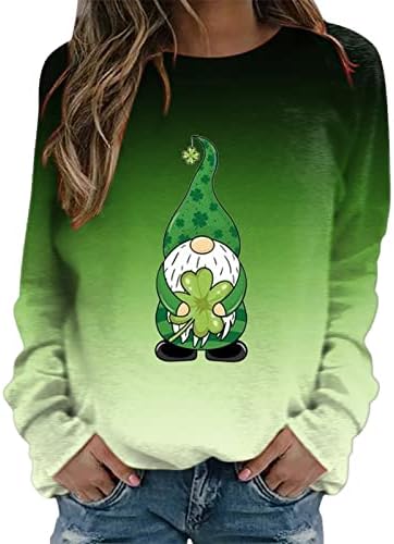 YIJIEKAI St Patricks Day Риза Дамски Ежедневни Hoody С качулка Пуловер с дълъг ръкав Hoody