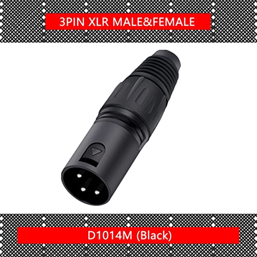 RFXCOM 3-Пинов штекерный жак X L R за микрофон, адаптер за входно-изходни XLR Кабел, Клас жак за аудиопроводов, 10 бр. (Цвят:
