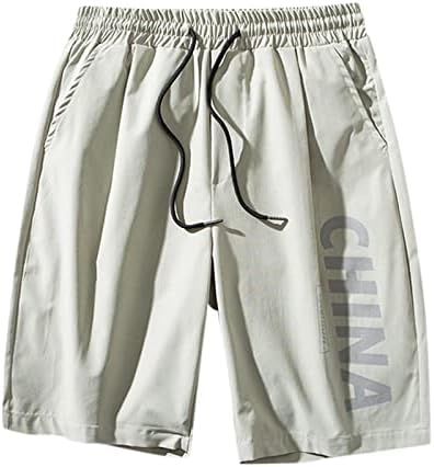 Мъжки къси панталони AKIMPE, Летни Обикновена Панталони с Принтом на съвсем малък, Свободни Ежедневни Спортни Директни