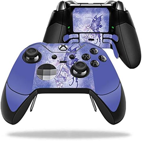 Кожата MightySkins, съвместим с контролера на Microsoft Xbox One Elite - Purple Moon | Защитен, здрав и уникален