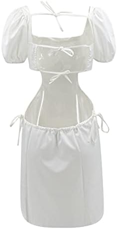 Летни рокли WYTong за жени, темпераментен туника с отворен гръб, еластично бельо регулируема рокля, рокля Макси