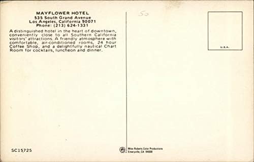 Хотел Mayflower в Лос Анджелис, Калифорния, КАЛИФОРНИЯ Оригиналната Реколта Картичка