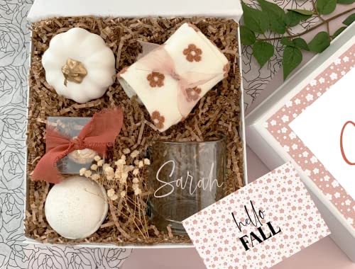 Есента подаръчен комплект за приятелка /Есенен подарък за мама / Подарък кутия с благодарност / Есен подарък кошница